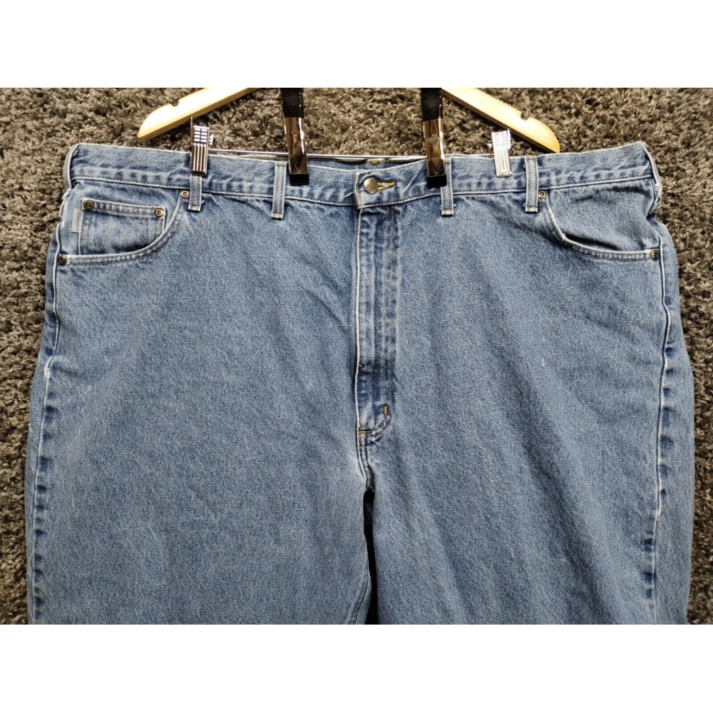 Carhartt Jeans‎ Men 48x32 Blue Relaxed Fit B17 DST Casual Workwear Denim Pants